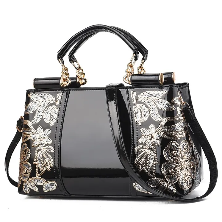 2024 New Embroidery Women Bag Leather Purses And Handbags Luxury Shoulder Bags Crossbody Bags Female Bag For Women Handbag